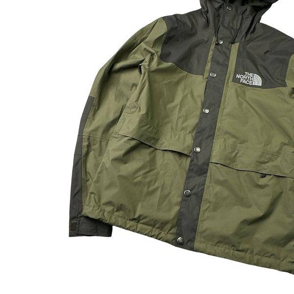 North Face Hyvent Green Colour Block Waterproof Rain Jacket - Small