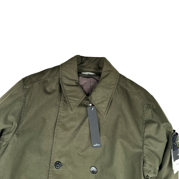 Stone Island 2015 Raso Gommato Dutch Rope Lined Khaki Jacket - XL