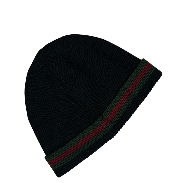 Gucci Classic Striped Silk Beanie