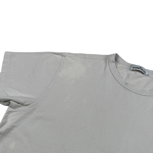 Stone Island White Stellina Compass Cotton T-Shirt - 3XL