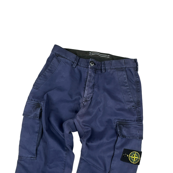 Stone Island Midnight Blue Cargo Trousers - Small