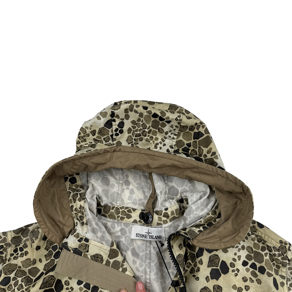 Stone Island Alligator Camo Light Cotton / Nylon Fishtail Parka - XL