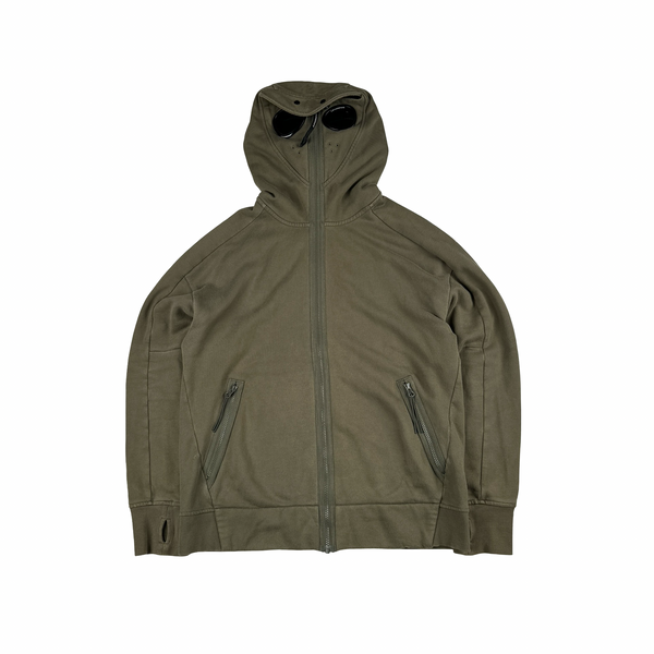 CP Company Green Explorer Goggle Hoodie - Large