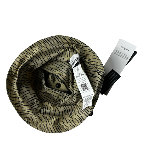 Stone Island 2021 Reflective Rain Camo Bucket Hat - Large