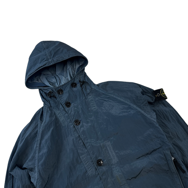 Stone Island 2014 Blue Nylon Metal Shimmer Jacket - Small