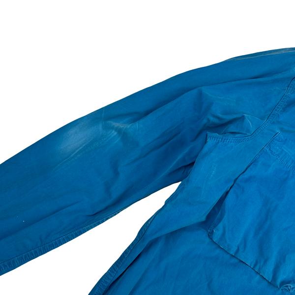 Stone Island 2018 Light Blue Cotton Zipped Overshirt - XL