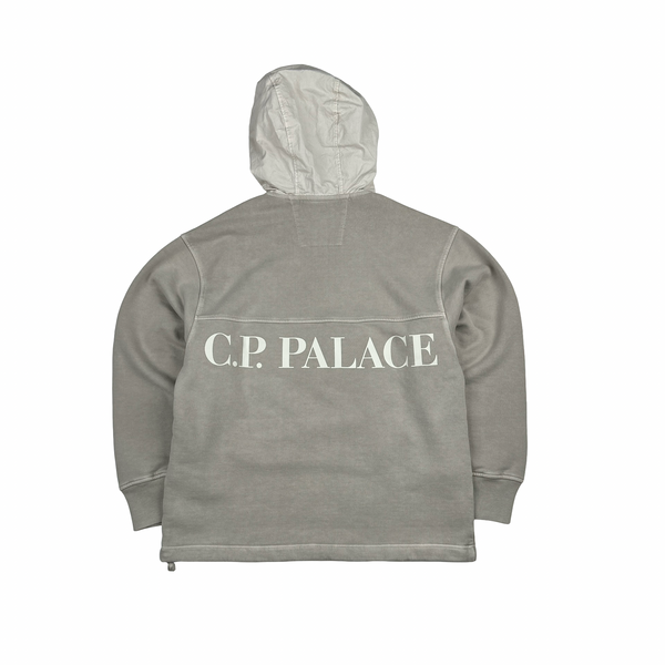 CP Company x Palace Tan Spellout Goggle Hoodie - Small