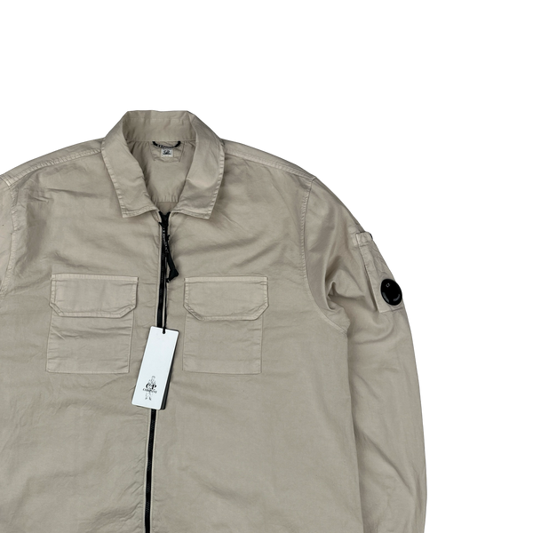 CP Company Light Pink Cotton Lens Viewer Overshirt - XXL