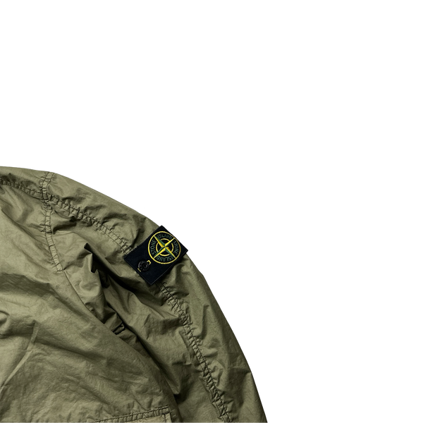 Stone Island Khaki Green Membrana 3L TC Rain Jacket - Large