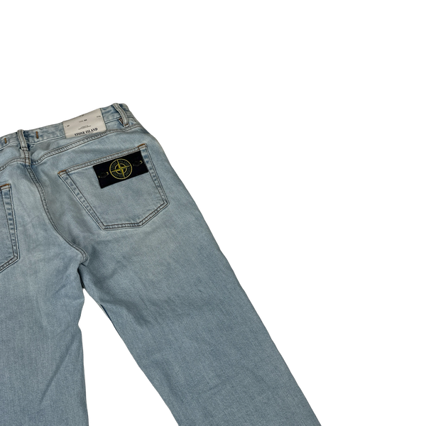 Stone Island 2017 Light Wash Slim Fit Denim Jeans - 32"