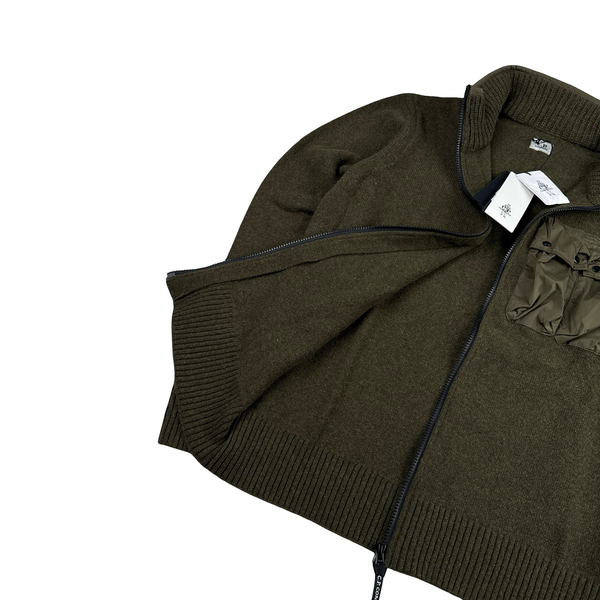 CP Company Heavyweight Zipped Knit Lens View Jumper - XL
