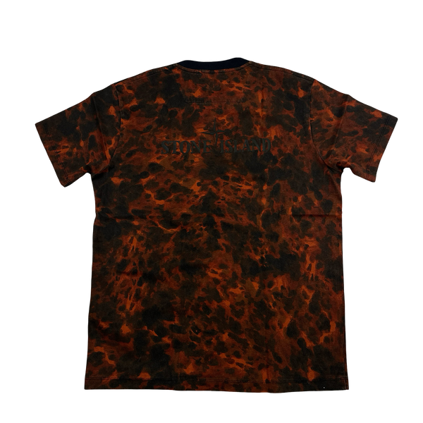 Stone Island 2014 Lava Camo Garment Dyed T Shirt - XL