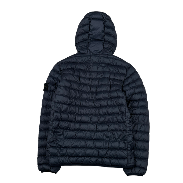Stone Island 2018 Navy Micro Yarn Down Puffer Jacket - Medium
