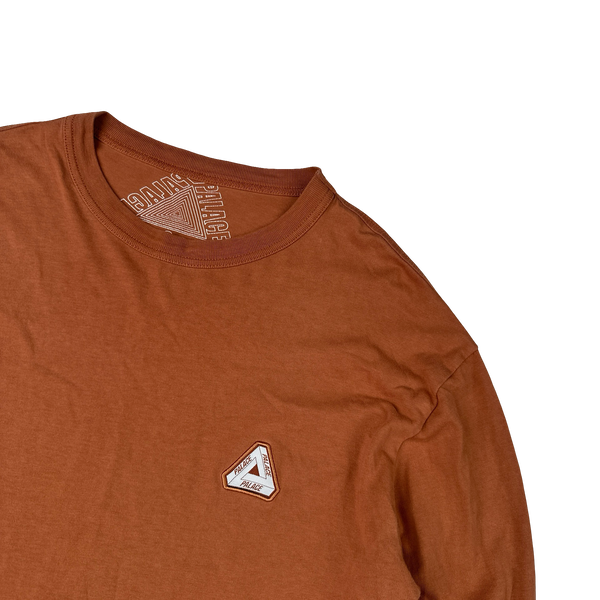 Palace Orange Spellout Long sleeve Shirt - Small