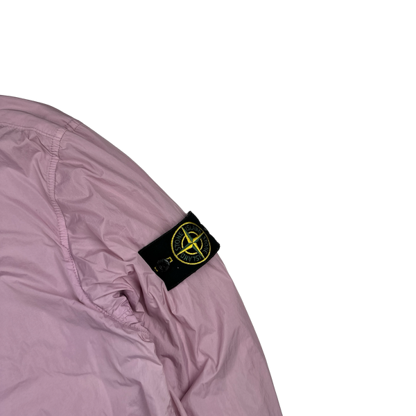 Stone Island 2020 Pink Crinkle Reps Bomber Jacket - Medium