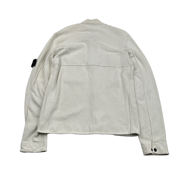 Stone Island 2007 White Zipped Cardigan Jumper - XL