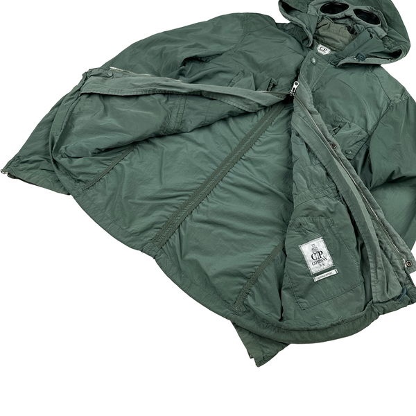 CP Company Teal Chrome Goggle Multi Pocket Jacket - Large