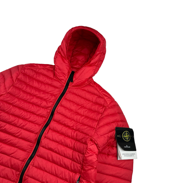 Stone Island 2022 Red Loom Woven R Nylon Down TC Puffer -Medium, Large, XXL