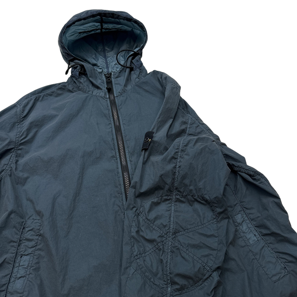 Stone Island Navy Lamy Velour Hooded Jacket XXL Mat s Island