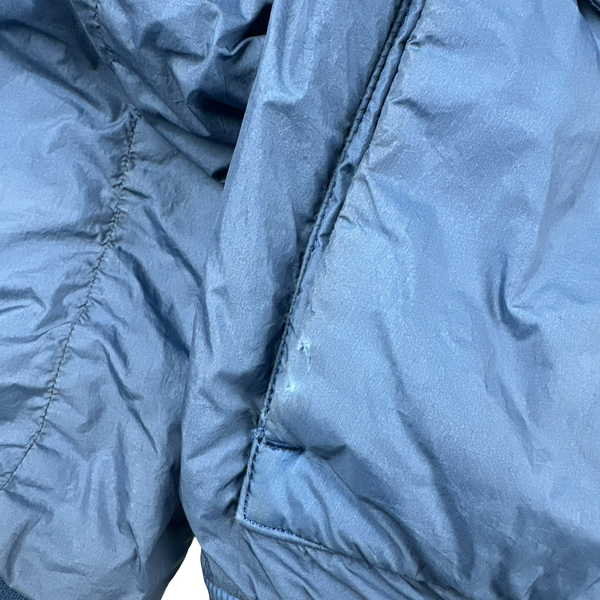 Stone Island 2012 Blue 30th Anni Garment Dyed Nylon Tela Quilted Jacket - Medium