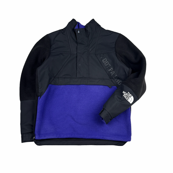 North Face X Footpatrol Thick Fleece Purple Nylon Pocket Jumper Jacket - Medium