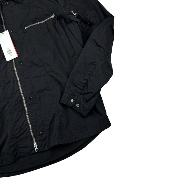 CP Company Bonded Nylon Spellout Overshirt Jacket - Large