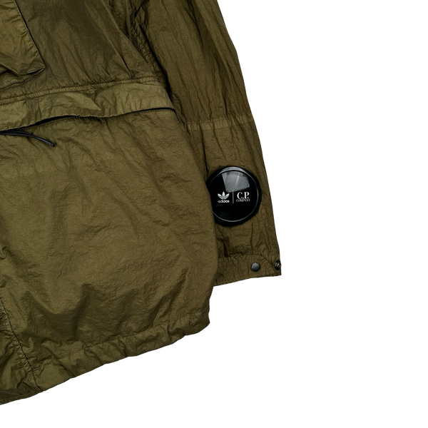 CP Company x Adidas  Khaki Explorer Chrome Goggle Jacket - Large
