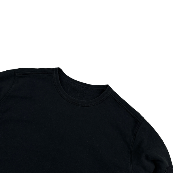Stone Island 2018 Black Cotton Crewneck - XL