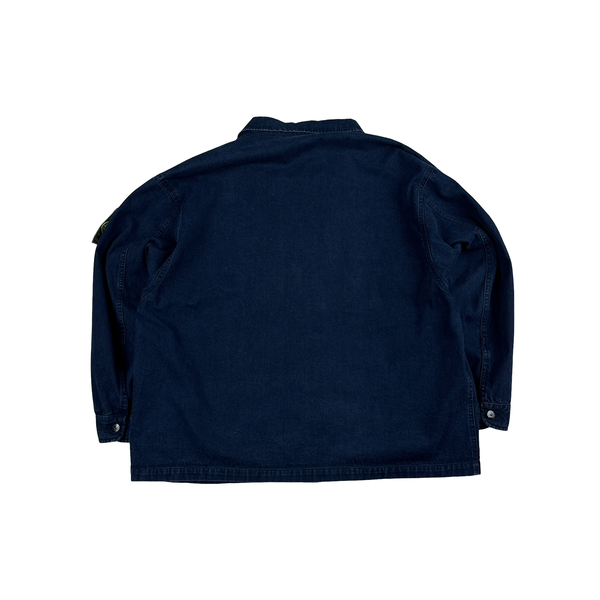 Stone Island Marina Vintage Vertical Badge Denim Jacket - XL