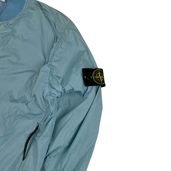 Stone Island 2017 Blue Garment Dyed Crinkle Reps Jacket - Medium