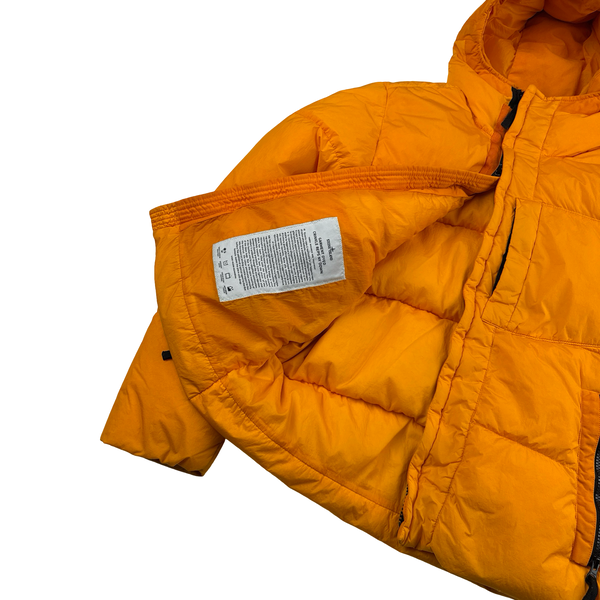 Stone Island 2017 Orange Crinkle Reps Puffer Jacket - Small