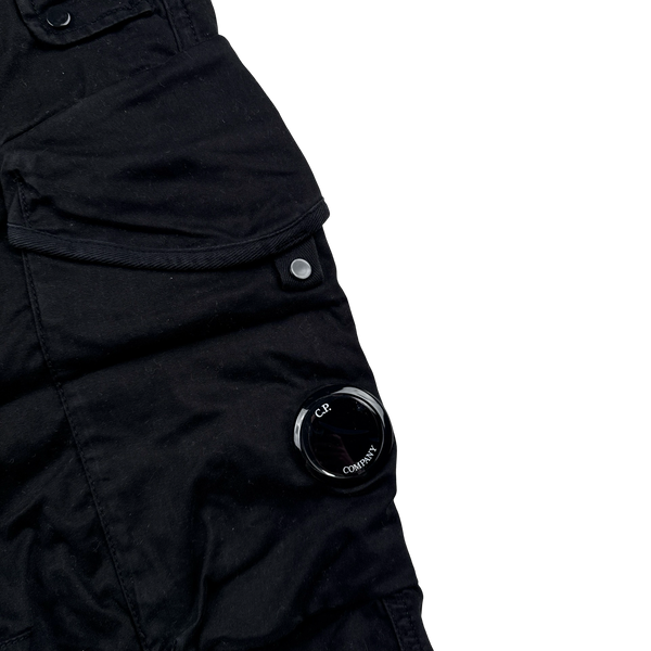 CP Company Black Ergonomic Fit Cargo Trousers - 30"