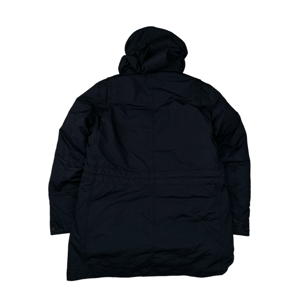 Stone Island 2016 Navy David TC Dutch Rope Shearling Hood