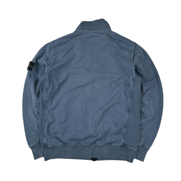 Stone Island 2016 Blue Zipped High Neck Jumper - XL
