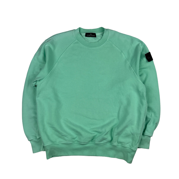 Stone Island Shadow Project 2022 Teal Cotton Crewneck Jumper - Large