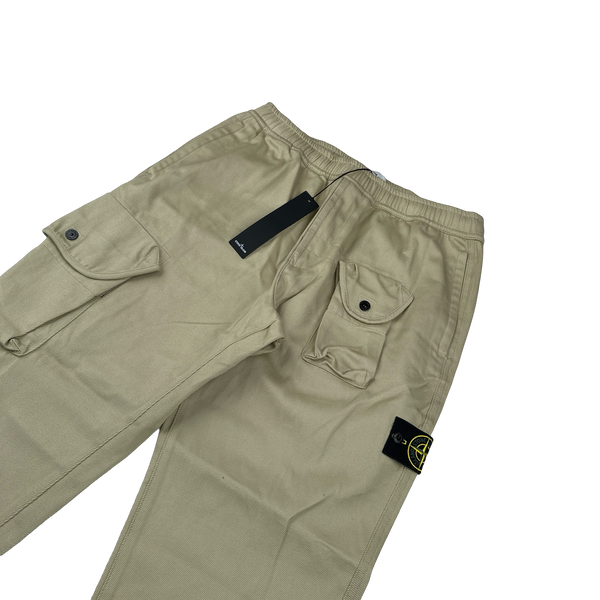 Stone Island 2021 Tan RE-T Multi Pocket Cargo Trousers - 34"