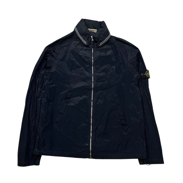 Stone Island Vintage 2005 Navy Nylon Metal Shimmer Jacket Large