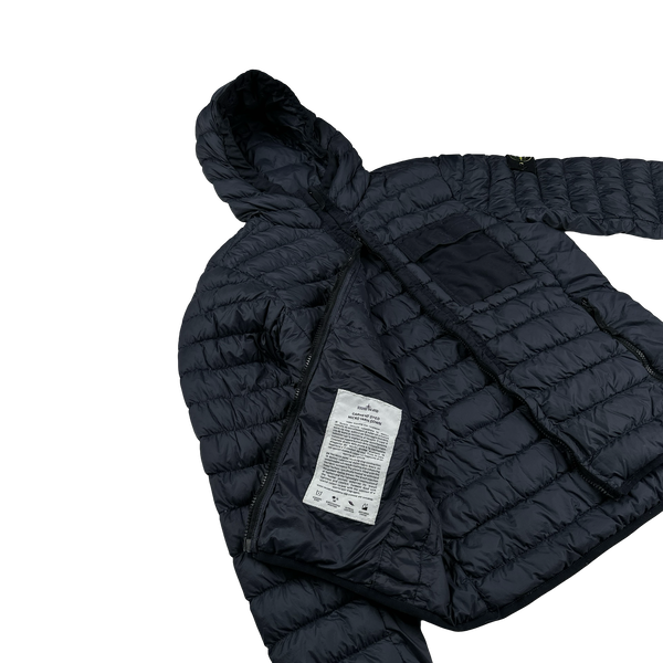 Stone Island 2018 Navy Micro Yarn Down Puffer Jacket - Medium
