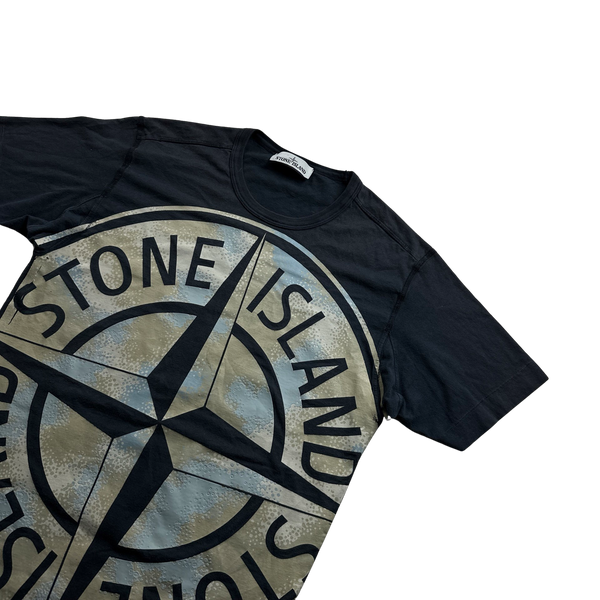 Stone Island Compass Camo Cotton T Shirt - Small