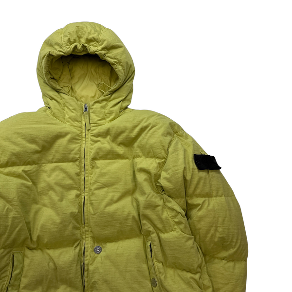 Stone Island 2021 Green Shadow Project Cotton Down Jacket - Large