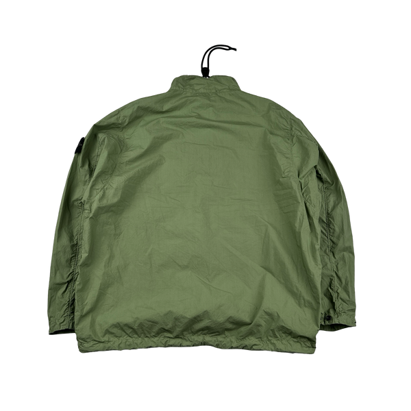 Stone Island 2023 Green Cotton Smock Overshirt - Large