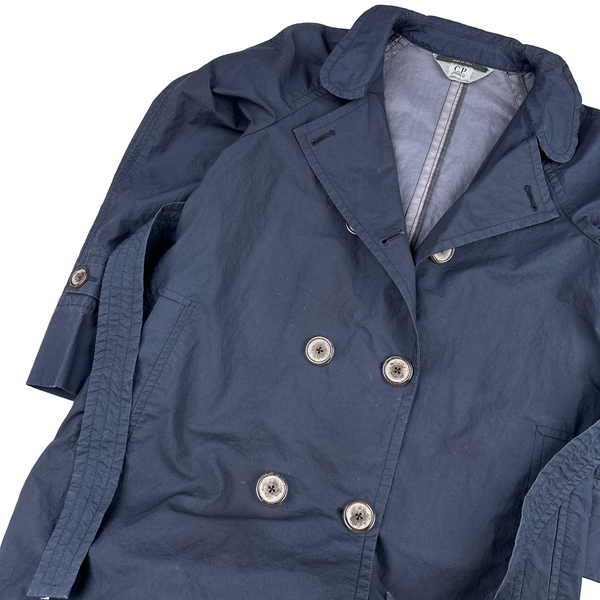 CP Company 2009 Navy Nylon Trench Coat - XS
