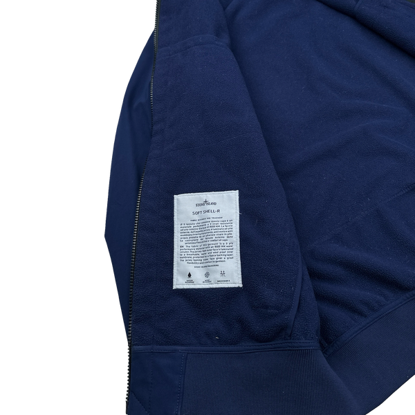 Stone Island 2018 Navy Soft Shell R Jacket - Large