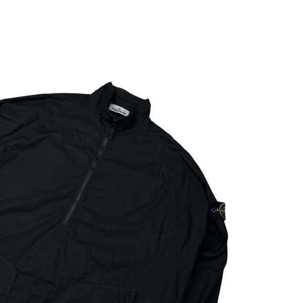 Stone Island 2020 Black Quarter Zipped Overshirt Smock - Large