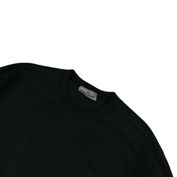 Stone Island 2022 Black Crewneck Sweatshirt - Medium