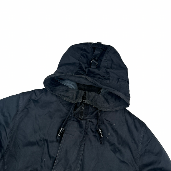 Stone Island 2007 Navy Dutch Rope Double Lined Hooded Jacket - Large