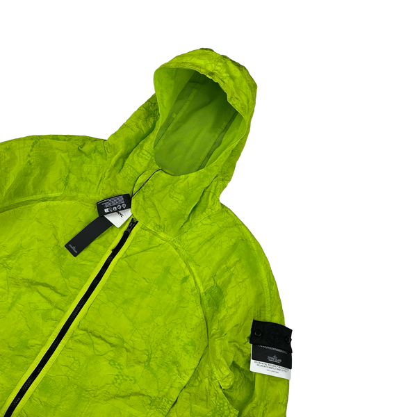 Stone Island Shadow Project 2022 Green Waffle Print Econyl Nylon Metal Jacket - XXL