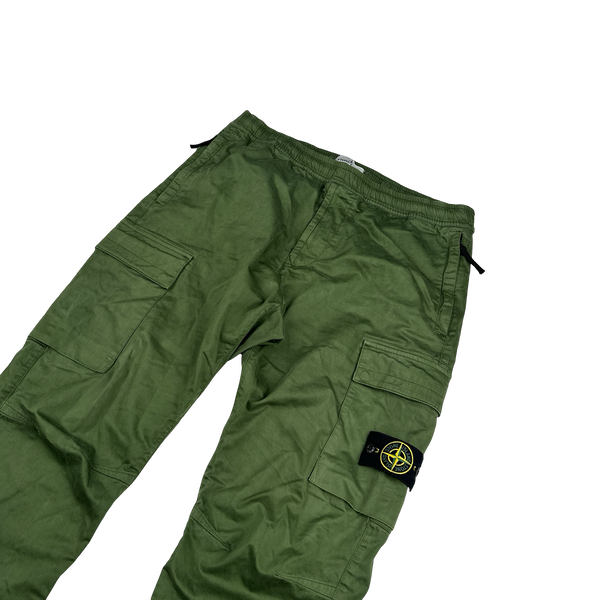 Stone Island 2022 Green RE T Cargo Trousers - 36"