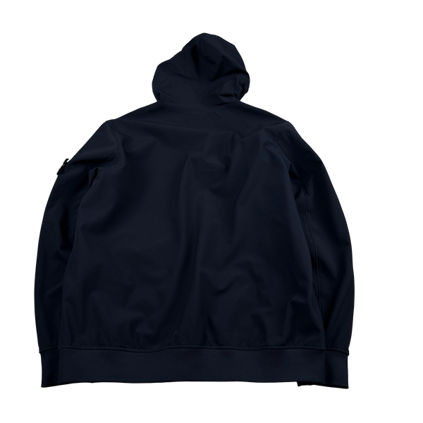 Stone Island 2022 Navy E-Dye Soft Shell Jacket - XXL