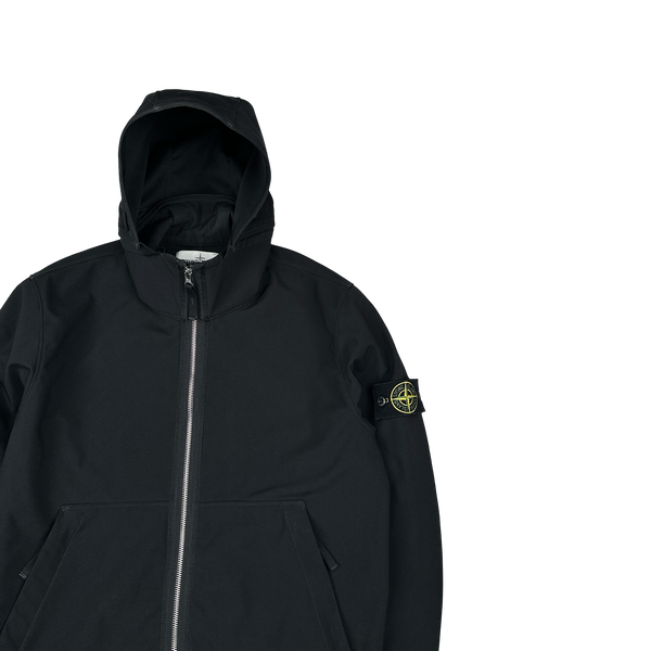 Stone Island 2019 Black Light Soft Shell R Jacket - Small